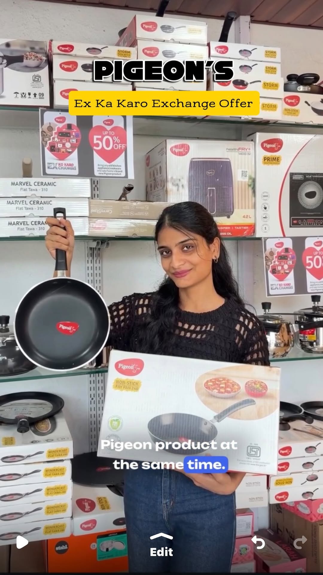 ✨ Why settle for old when you can upgrade? ♻️ Exchange your old kitchen appliances with Pigeon’s EX Ko Karo Exchange off...